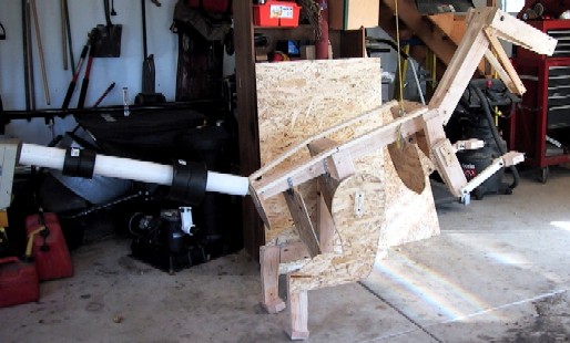 The Velociraptor Prop Wooden Skeleton