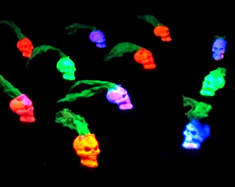 Skeleton Garden Sprouts in the Black Light
