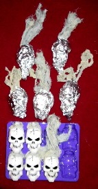 Wrapped Skeleton Garden Sprouts