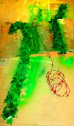 Vine and Barbs Painted