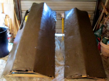 Skeleton Tree Halves Painted Brown