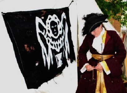 Mary Diamond and the Archangel flag