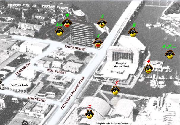 A map of with smilies