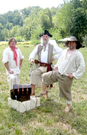 Clint, Michael & Mark posing with the booty
