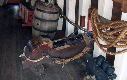 A cannon on the Santa Maria