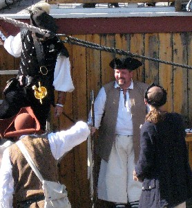 The pirates capture Dan