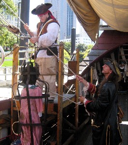 Smitty putting up Becky in her gibbet 1