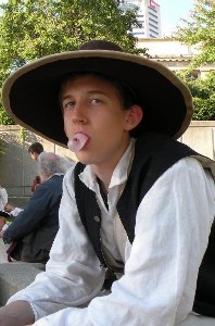 The Patrick Hand hat on Andrew 