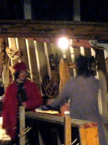 Georgia and Thomas night sword-fighting 2