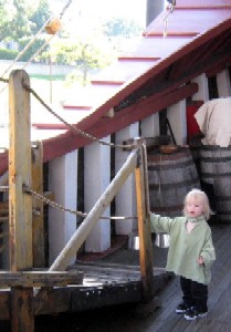 Hamish testing his boundaries