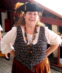 Jennie Gist in her corset