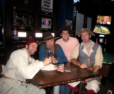 3 Amigos and a guy in a pink sweater