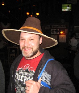 Some guy with the Patrick Hand hat