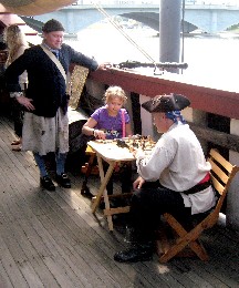 Thomas and his daughter 
     playing Bryan's games