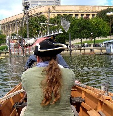 Michael pulls for the ship