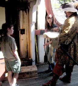 Shannon with some kind of document