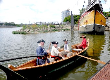 The Black Sheep boat leaves the dock