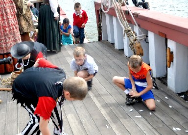 Mark Gist with spyglass