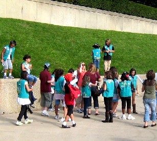 The Girl Scouts at the Santa Maria
