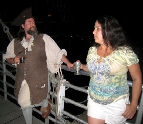 M.A. d'Dogge and Diosa 
       enjoying absinthe