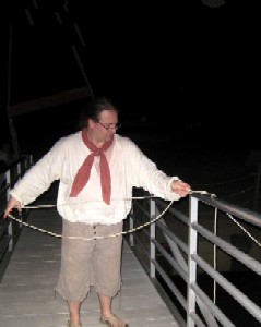 Michael tries to lasso a fairy