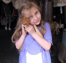 Lilli Mugging with her Kitten