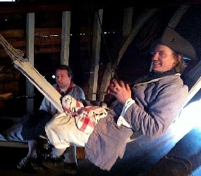 Thomas and Lob in a 
       Hammock