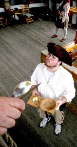 George asking for more food