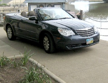 Linda Driving Through the Park