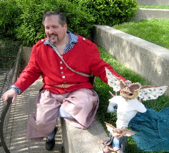 Dan with my Brain Gremlin Model