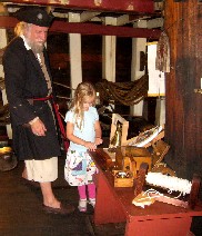 Mark and girl at navigation table