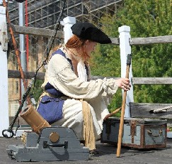 Danie getting the charge for the mortar