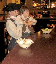 Danie holding Zeke up