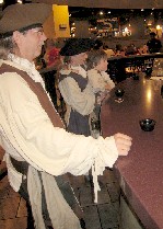 Dennis joins the crew at the bar