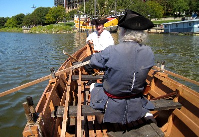 Mark rowing the Black Sheep