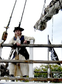 Danie on the Quarter Deck