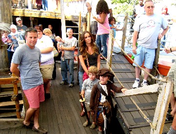 Crowd watching us be photographed