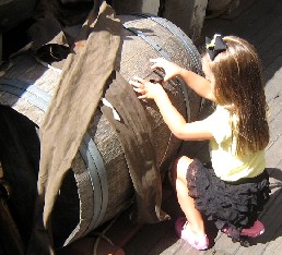 Checking the water barrel 1