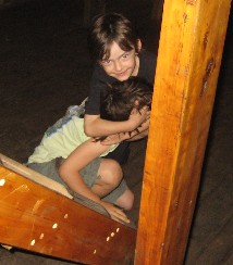 Zach and Zeke wrestling 1