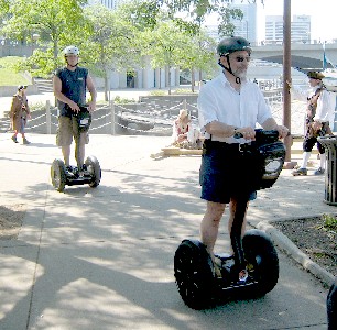 Segway tourists