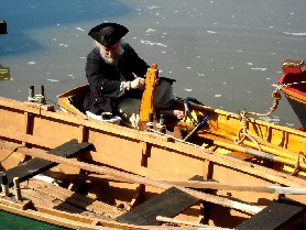 Mark fixing the Firefly's Rudder
