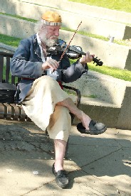Mark Gist and his fiddle