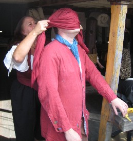 Mission scarf tying 1