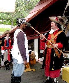 John swabbing his crew