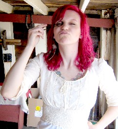 Chelsea with scissors