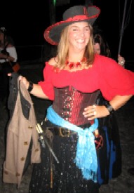 Rachel Holding Someone's Coat