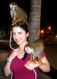 Kathleen with Monkies