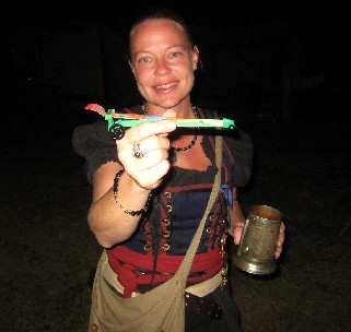 Wendy with the assembled toy