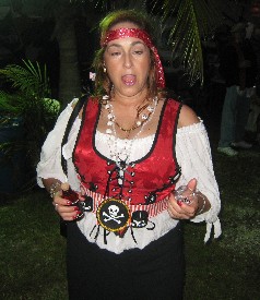 Pirate girl with the shot glass