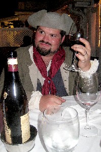 Jack enjoying the wine